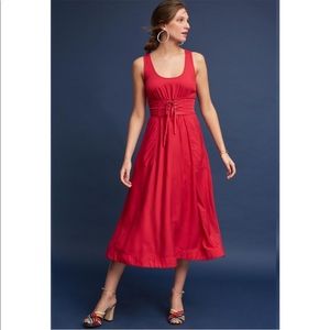 NWT ANTHROPOLOGIE Tracy Reese Corseted Midi Dress